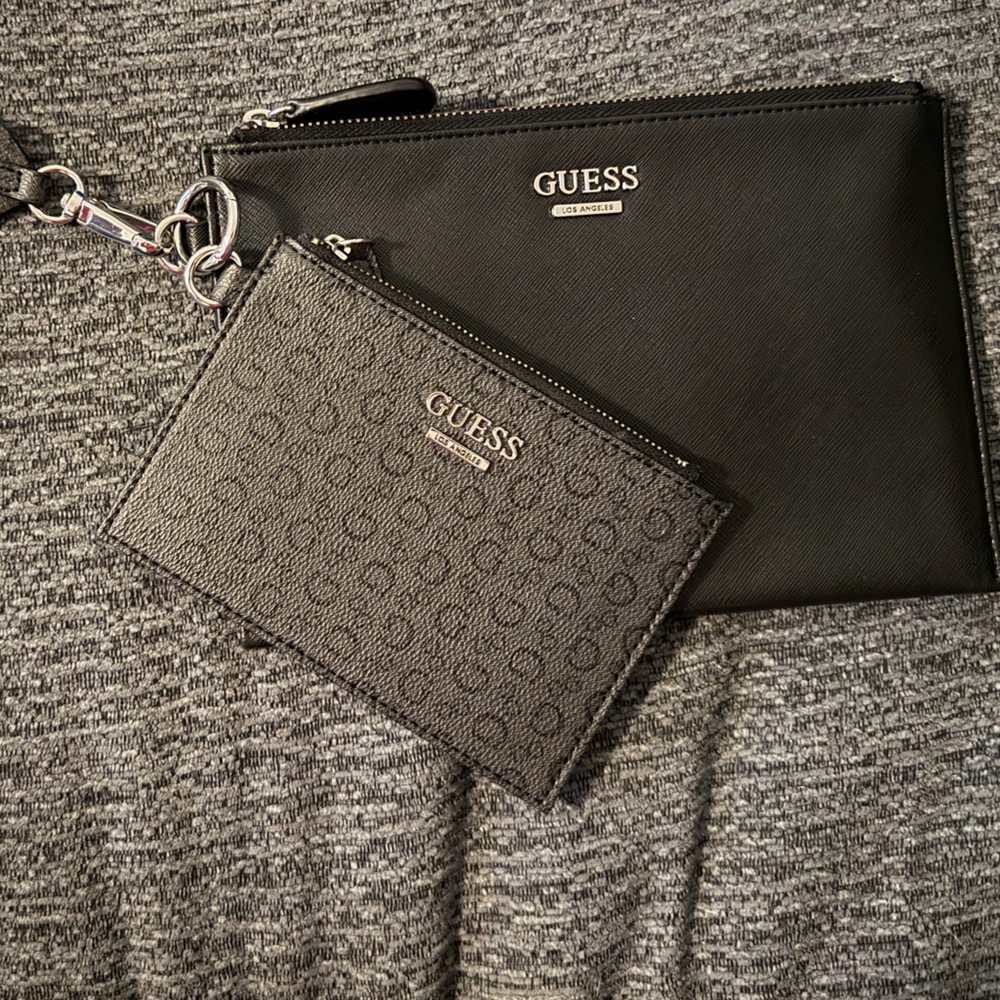 GUESS Black Wristlet Set